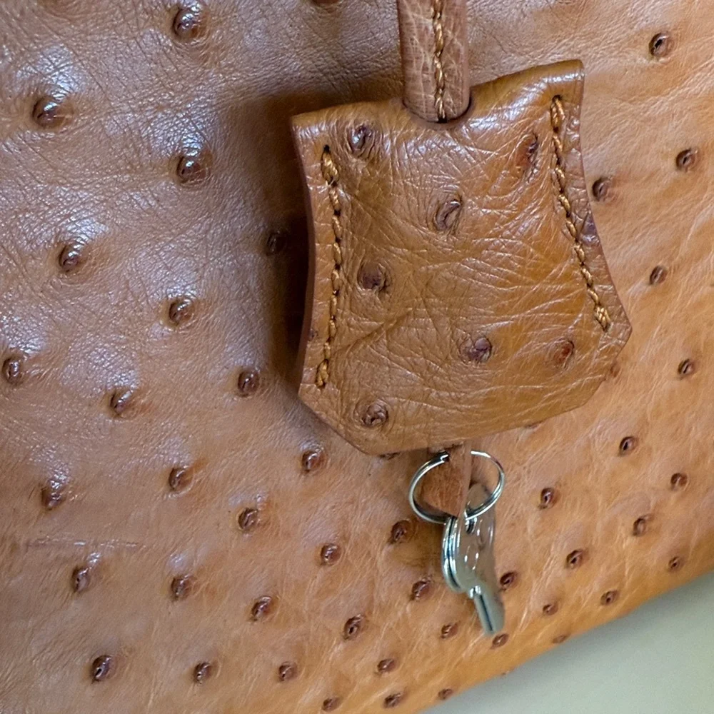 Custom Made Ostrich ‘Luxury Birkin’ 35 style bag - Picture 9 of 17